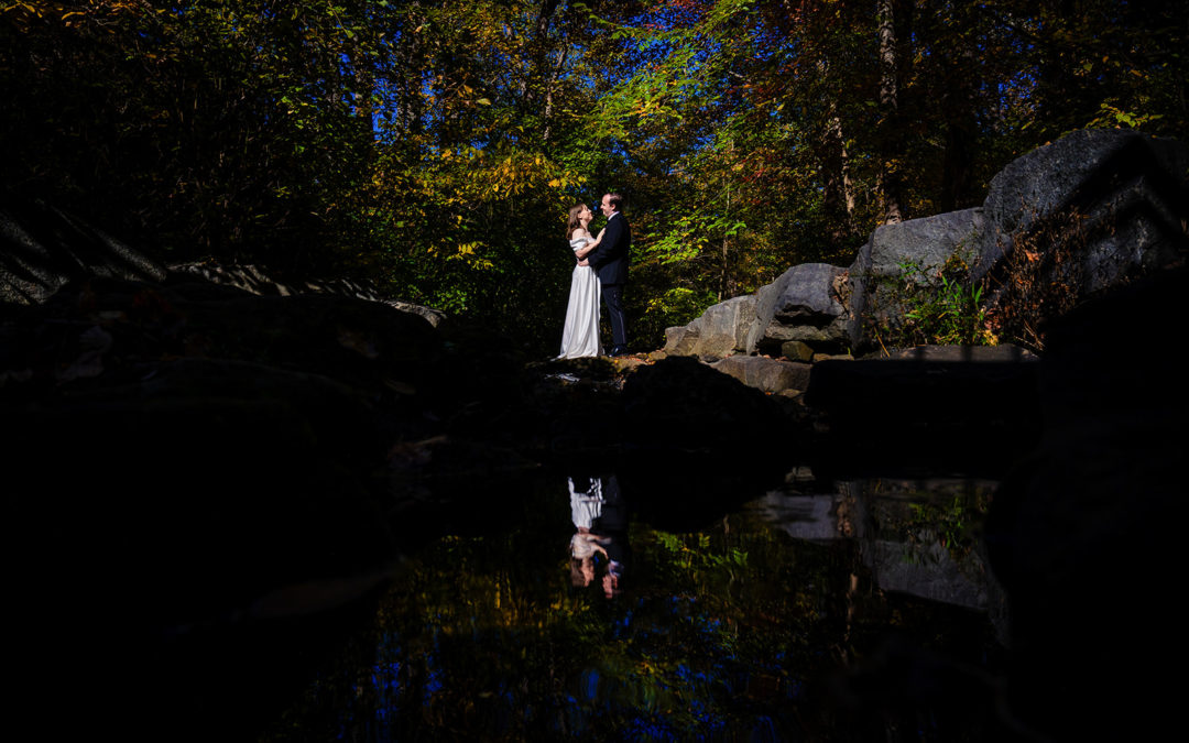 Hope and Austin's Green Spring Gardens Virginia fall mini elopement by Potok's World Photography