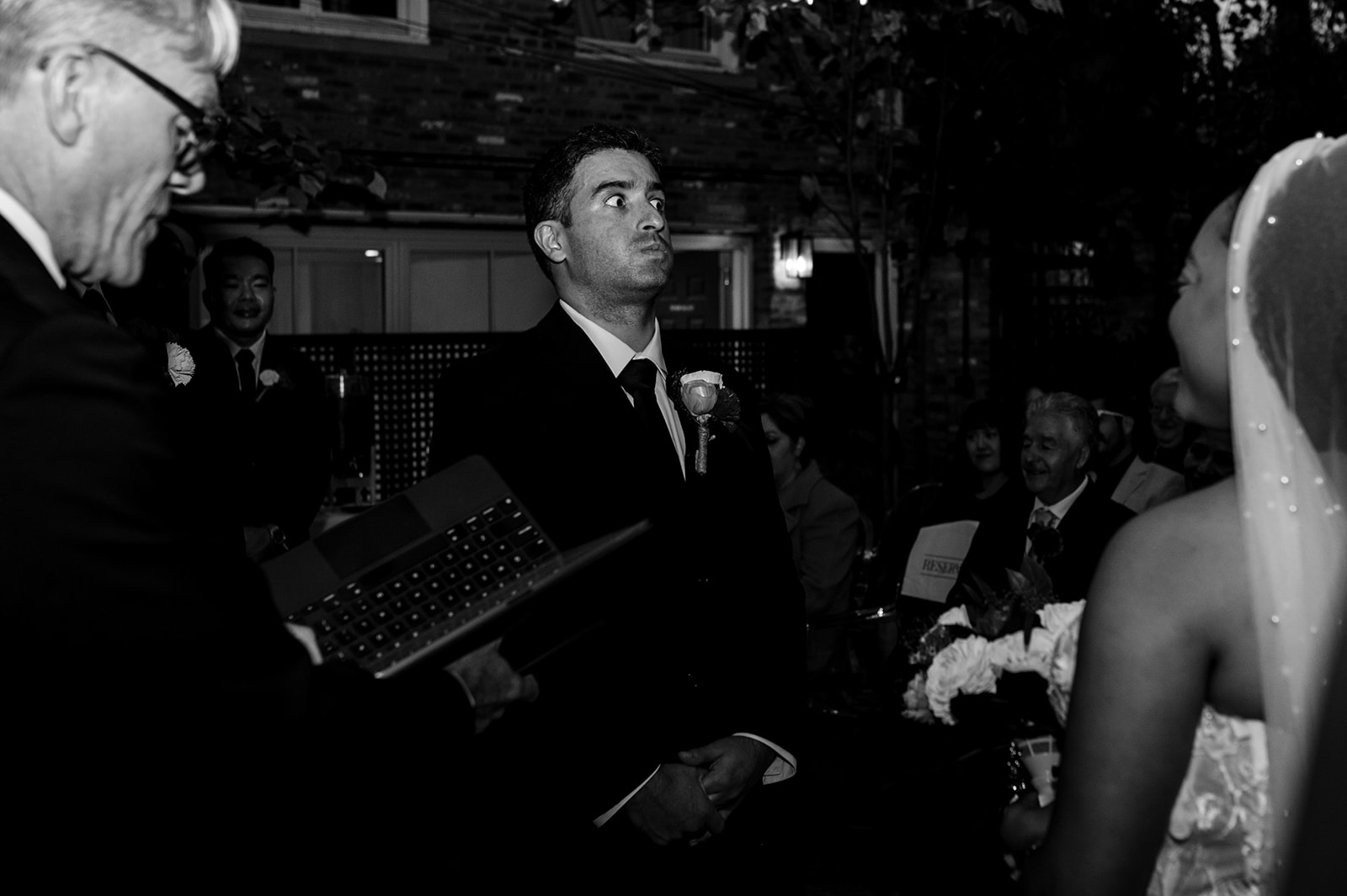 Wedding ceremony at Fathom Gallery Georgetown DC by Potok's World Photography